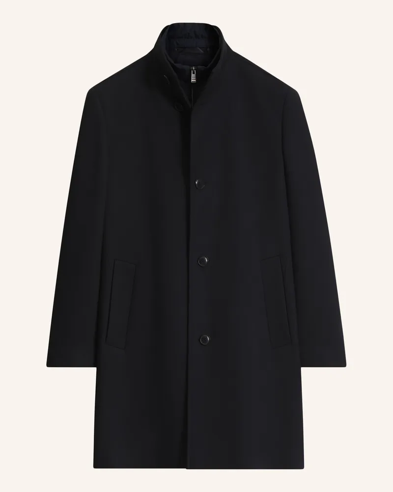 HUGO BOSS Mantel H-Hyde-Su-Bib-264_In Slim Fit blau Dunkelblau