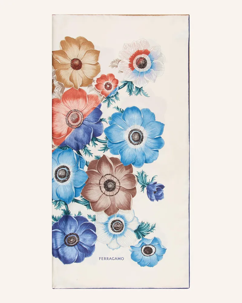 Ferragamo Seidentuch ANEMONI Weiss