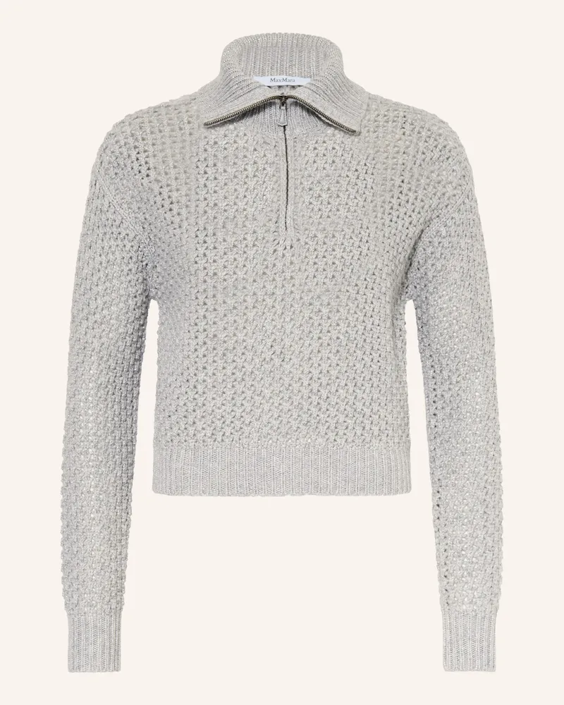 Max Mara Troyer Tequila Mit Glitzergarn grau Grau