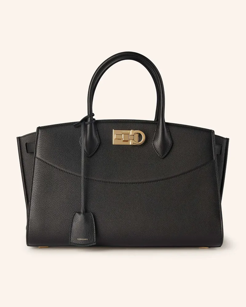 Ferragamo Handtasche THE NEW STUDIO SOFT LARGE Schwarz