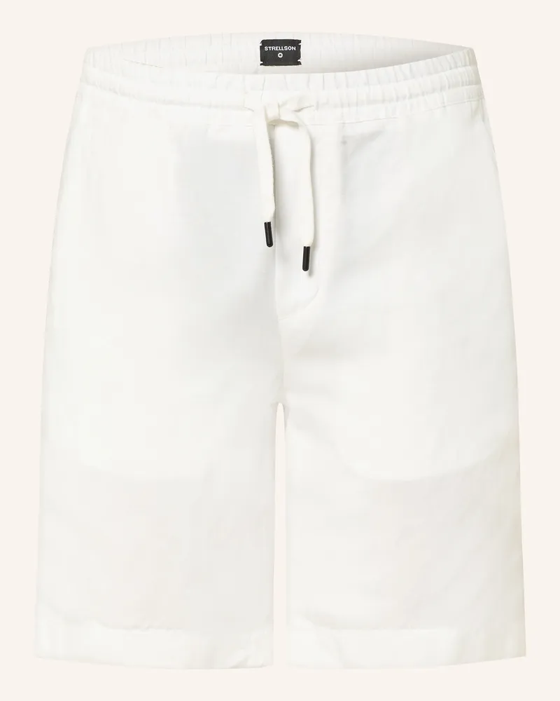 Strellson Shorts Kaji Relaxed Fit Mit Leinen weiss Creme