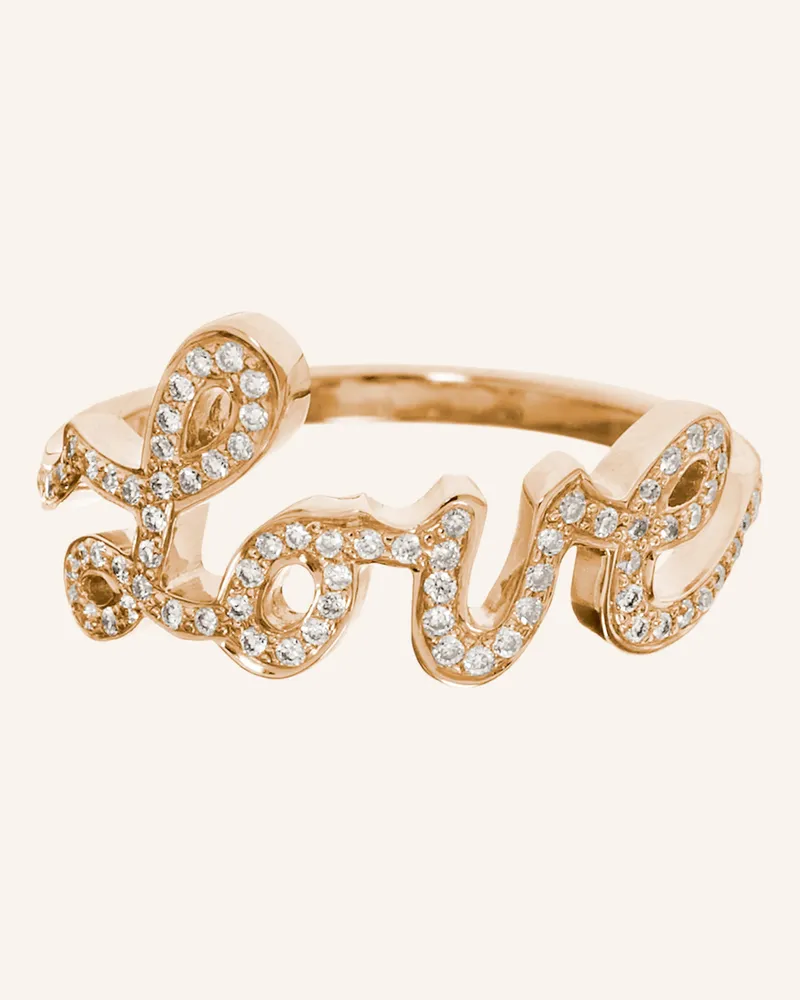 CADA Ring LOVE Roségold
