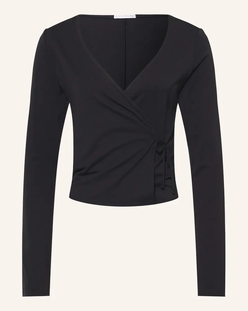 Mandala Wickeljacke Aus Jersey schwarz Schwarz