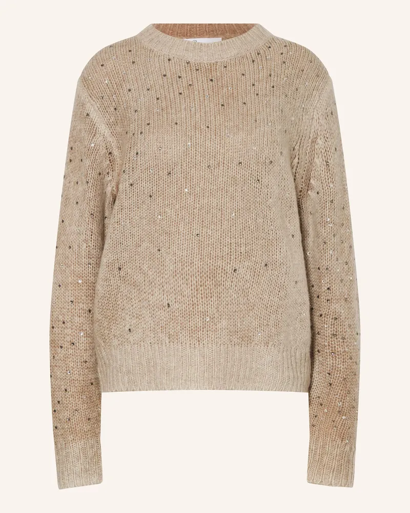 Princess goes Hollywood Pullover mit Schmucksteinen Beige