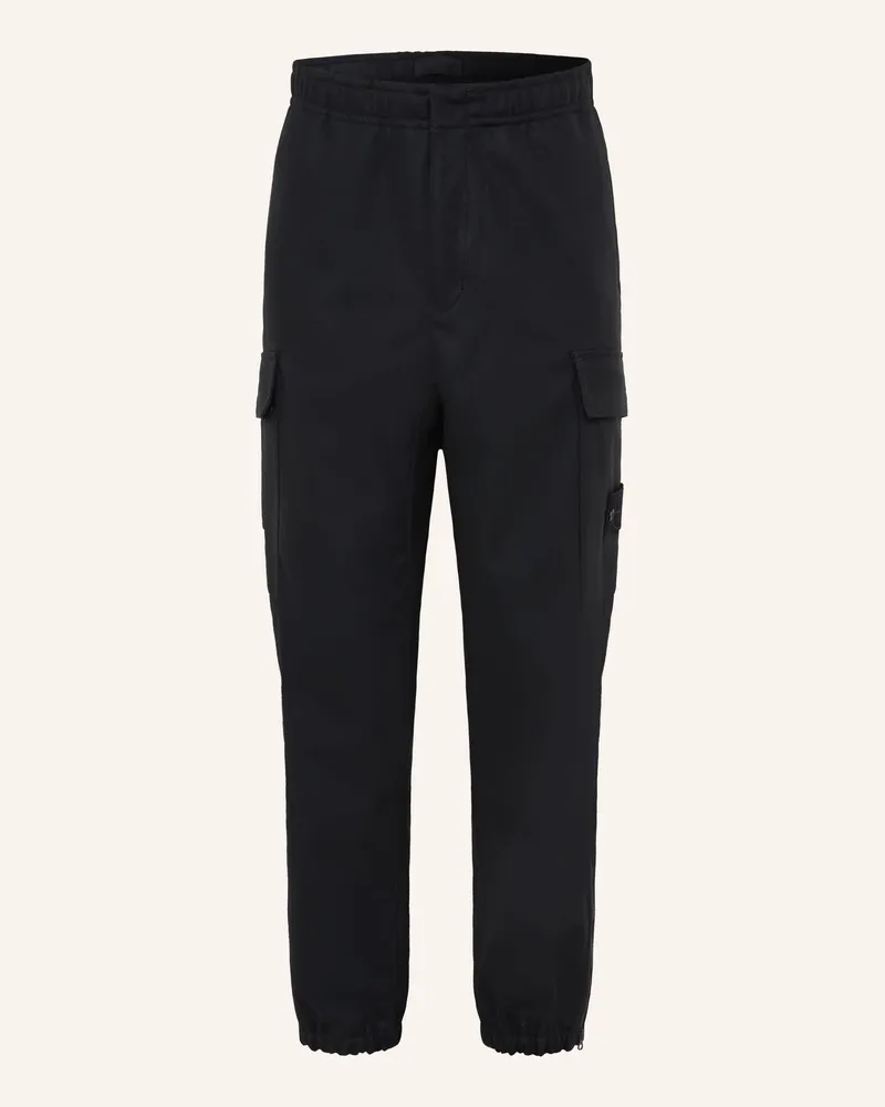 Stone Island Cargohose GHOST aus Flanell Dunkelblau
