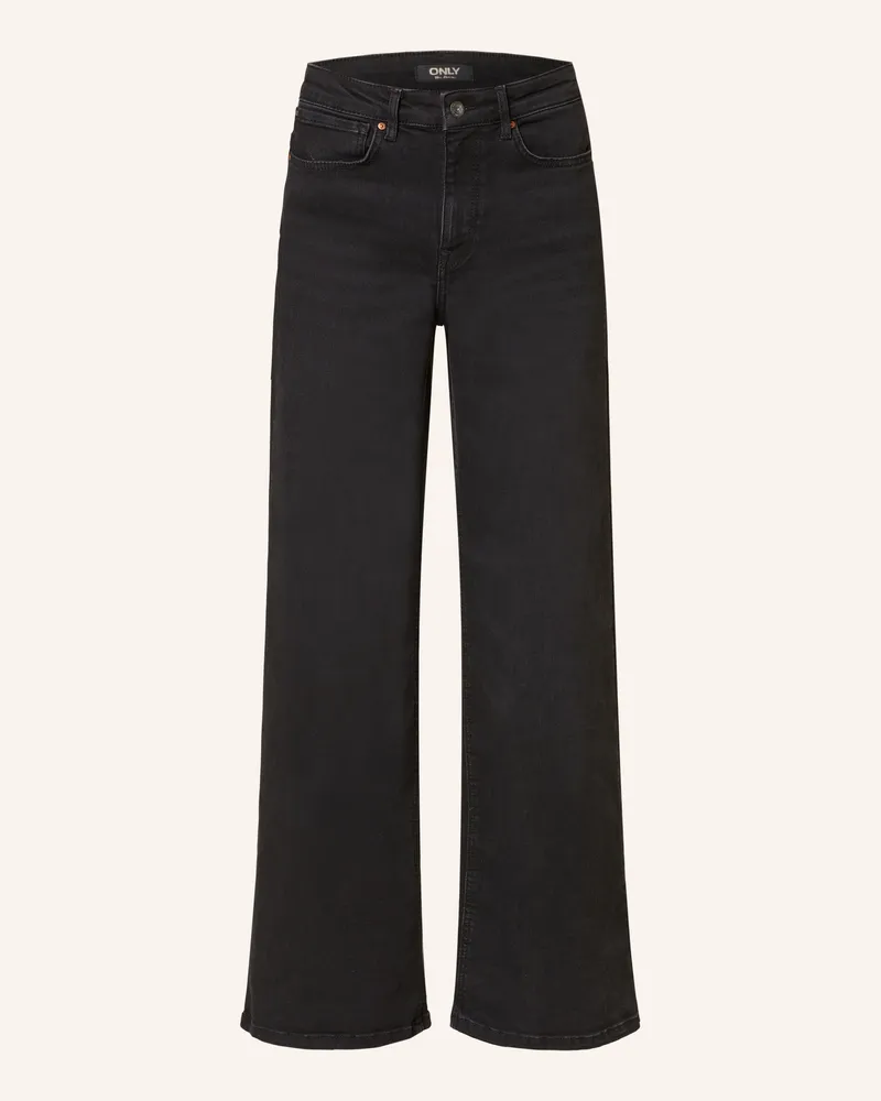 only Straight Jeans schwarz Washed