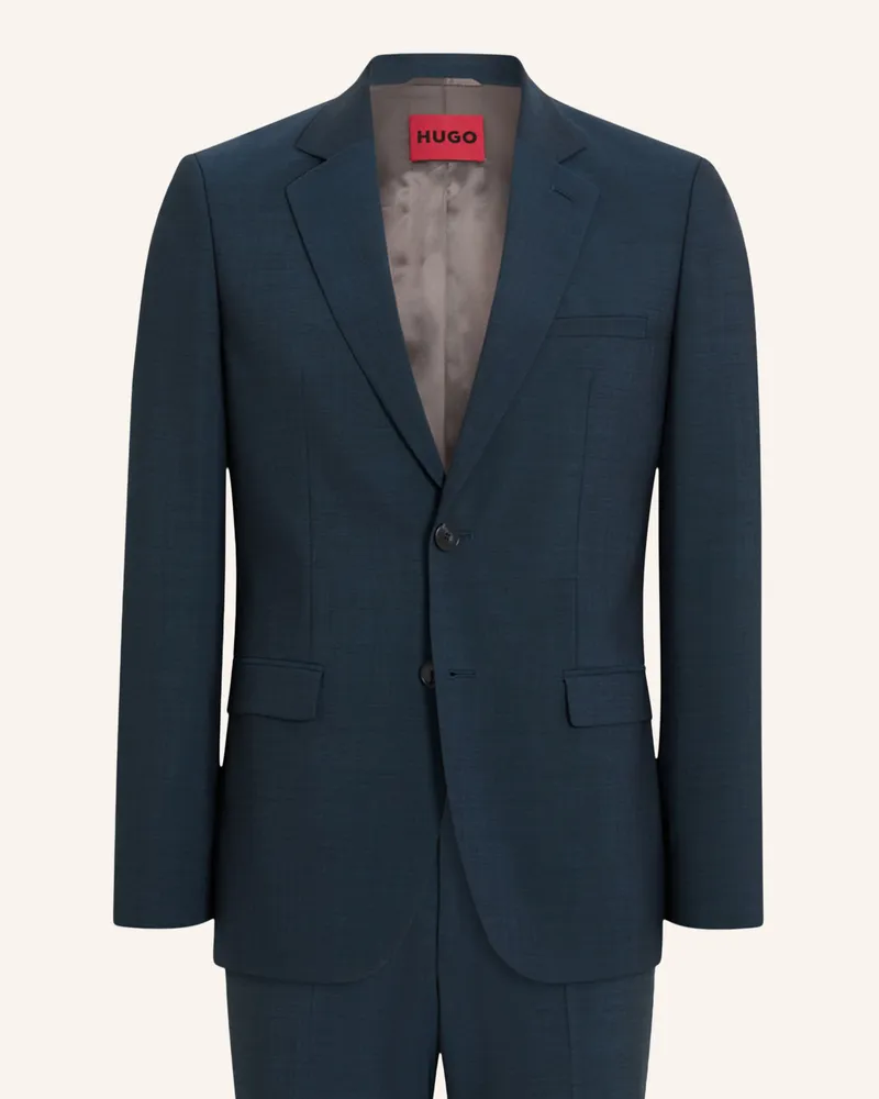 HUGO BOSS Anzug Arti-hesten253x Extra-Slim Fit blau Türkis