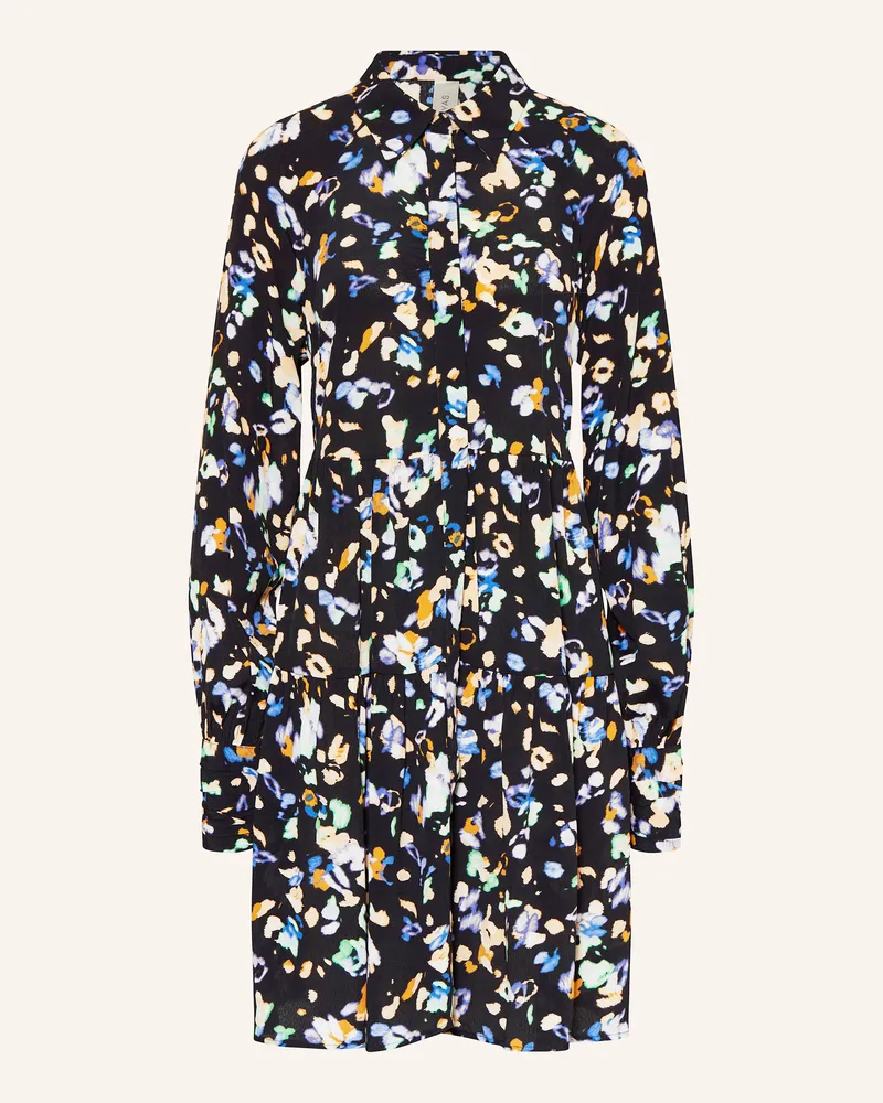 Y.A.S Hemdblusenkleid Schwarz