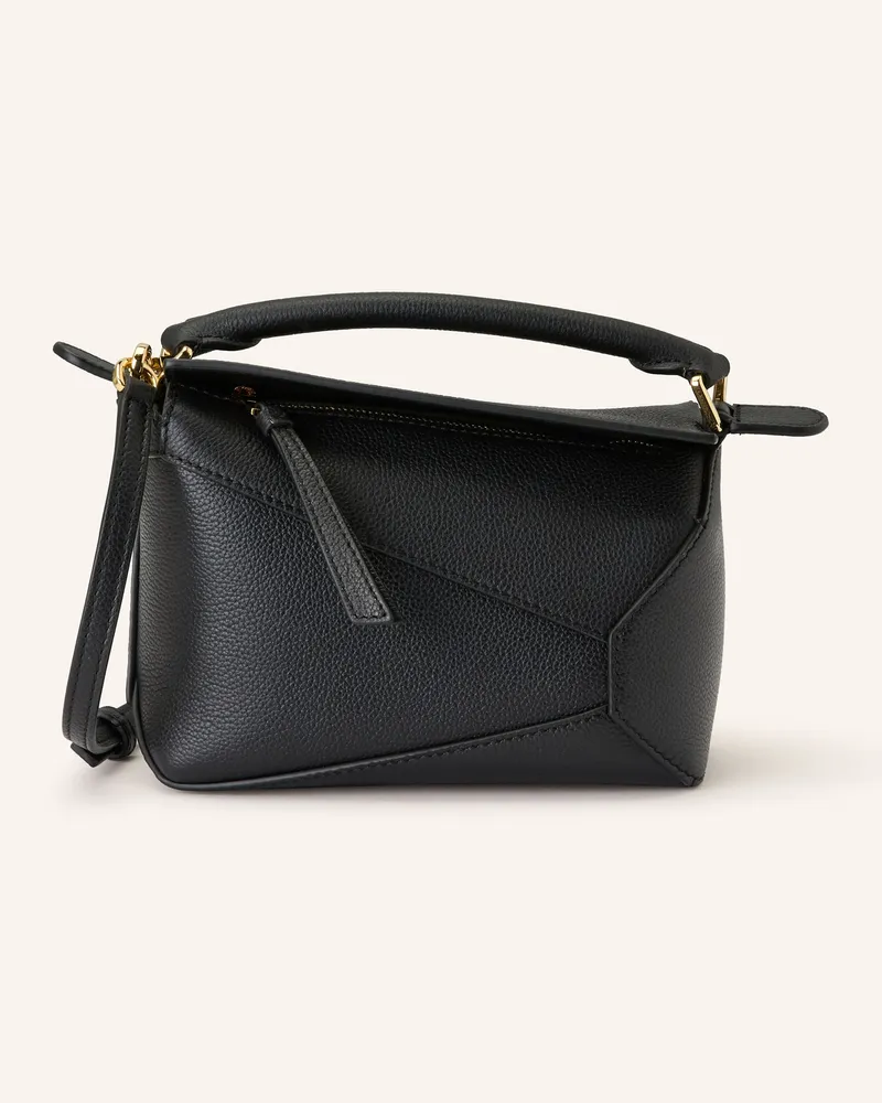 Loewe Handtasche Puzzle Edge Mini schwarz Schwarz