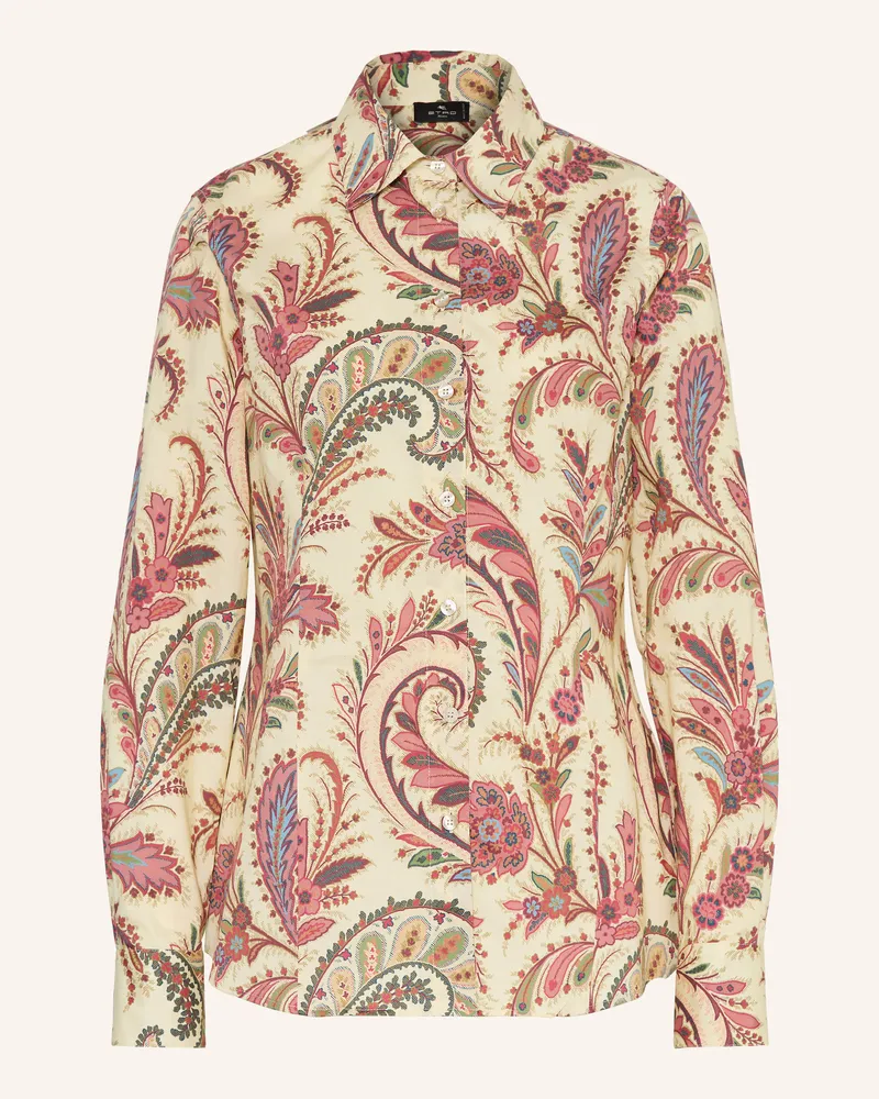 Etro Hemdbluse weiss Hellgelb