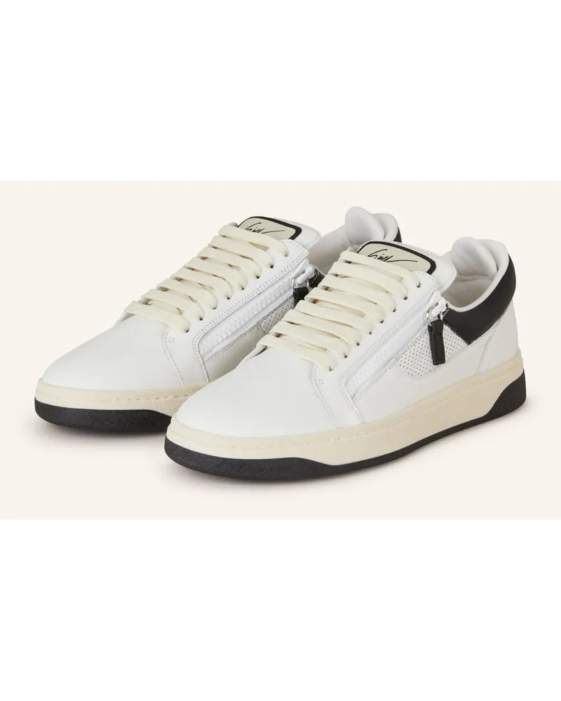 Giuseppe Zanotti Sneaker BIREL - WEISS/ SCHWARZ Weiss