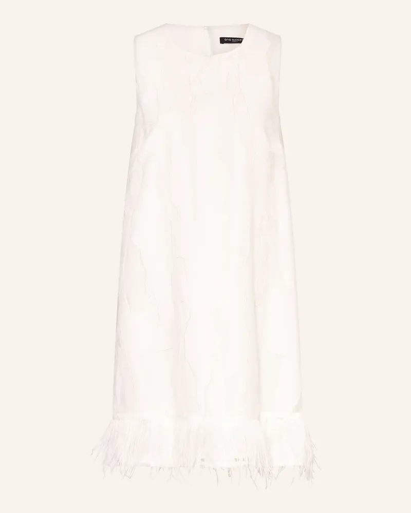 ana alcazar Kleid mit Glitzergarn Weiss