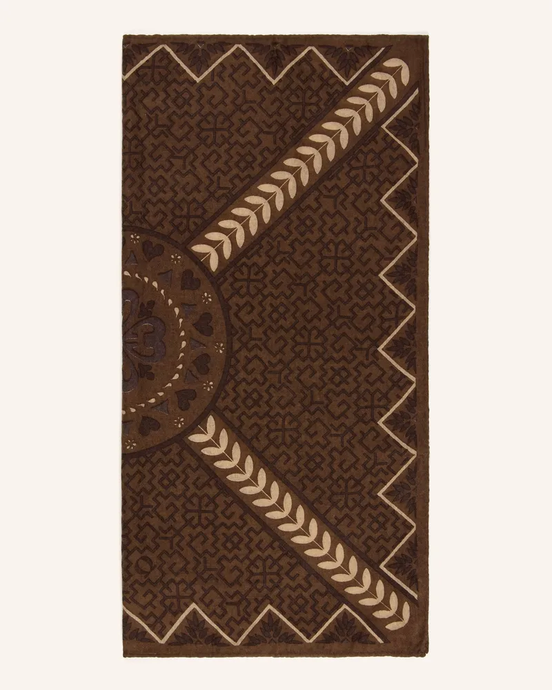Puschoen Cashmere-Tuch braun Braun