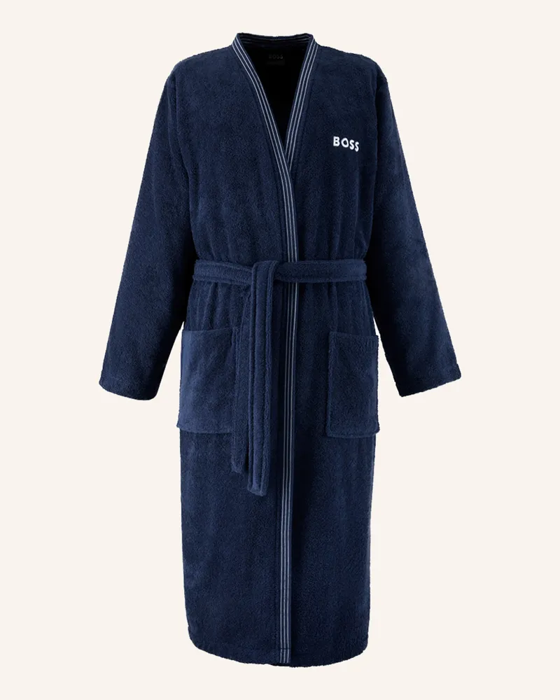 HUGO BOSS Bademantel Edge blau Dunkelblau