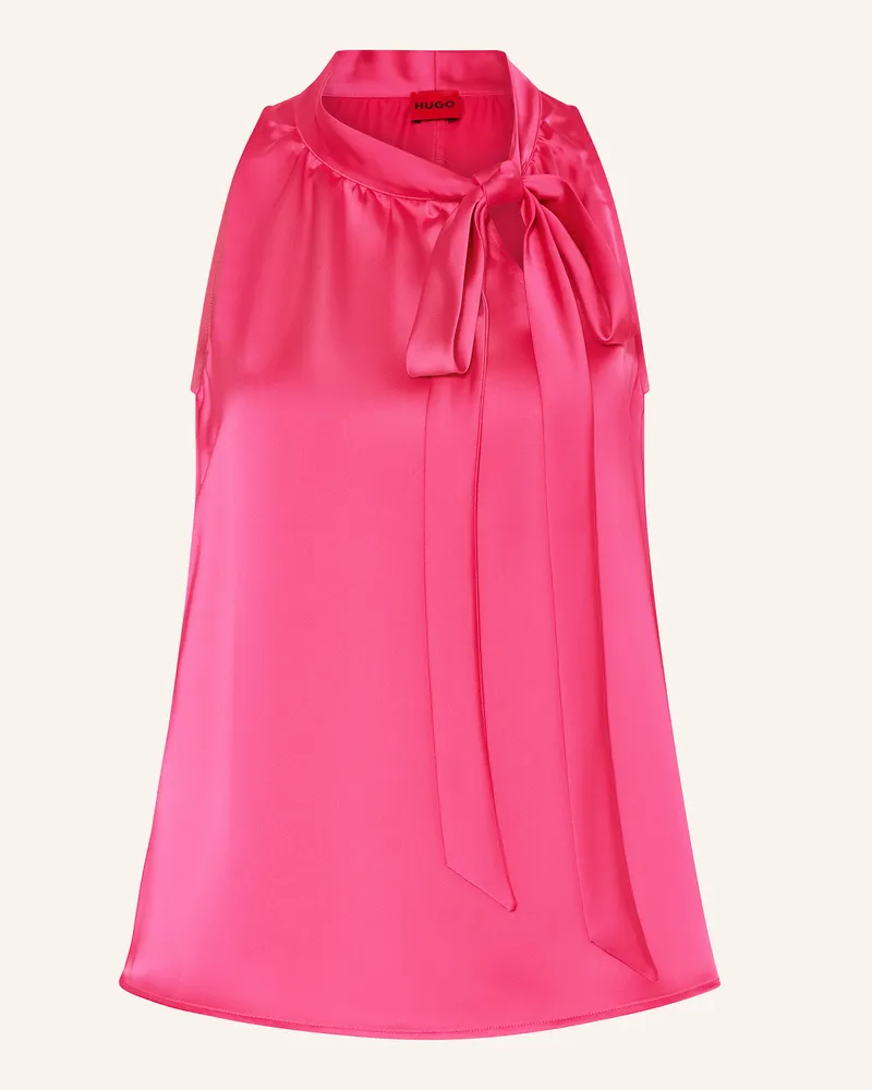 HUGO BOSS Schluppenbluse CELUNI aus Satin Pink