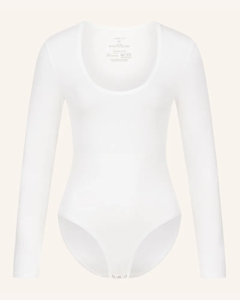 Ehrlich Textil Light Touch Langarm Body Aus Weichem Lyocell weiss Beige
