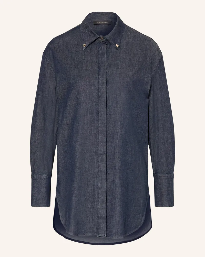 Elena Mirò Jeansbluse blau Dunkelblau