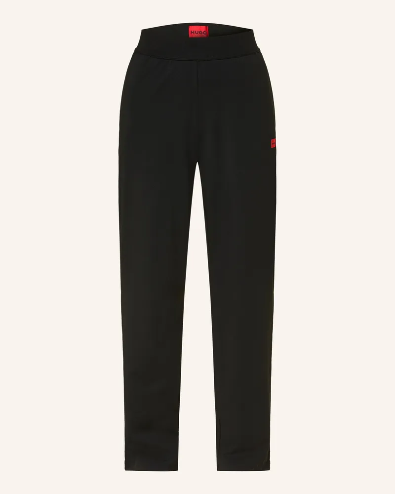 HUGO BOSS Lounge-Hose Signature schwarz Schwarz