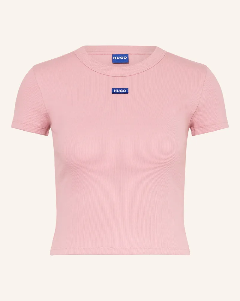 HUGO BOSS Cropped-Shirt Rosa