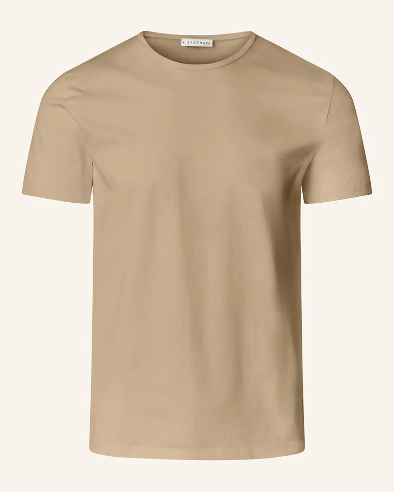 KIEFERMANN Kiefermann Essential Herren T-Shirt Aus 100% Baumwolljersey Matello gruen Khaki