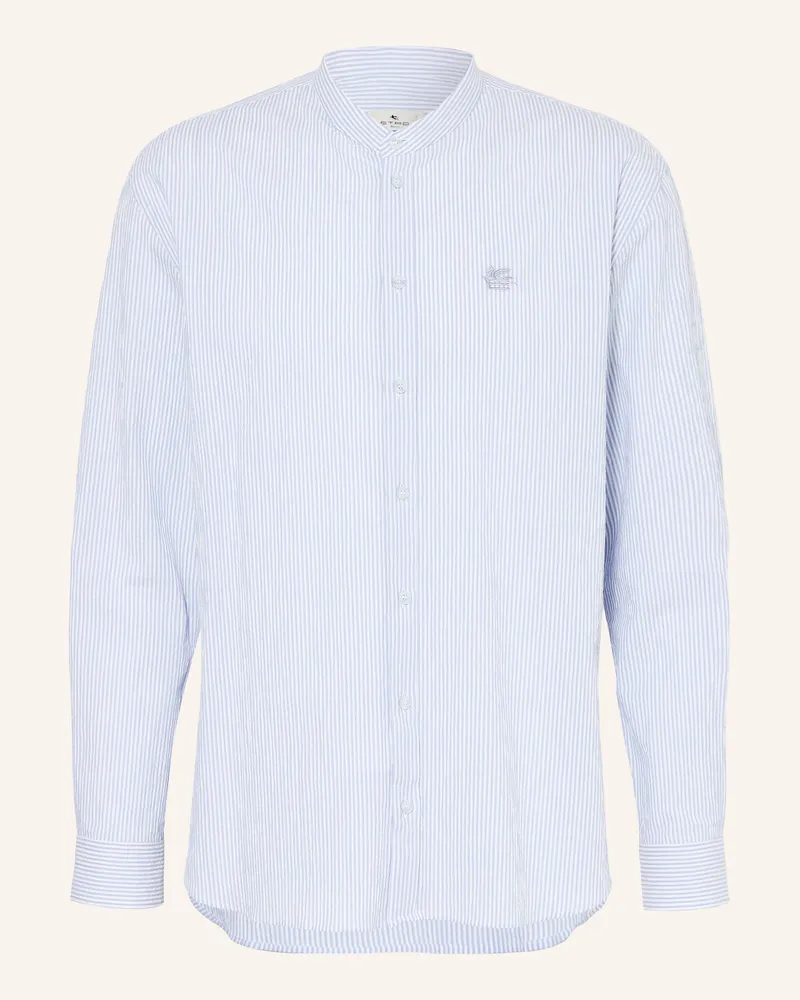 Etro Hemd Comfort Fit Mit Stehkragen blau Hellblau
