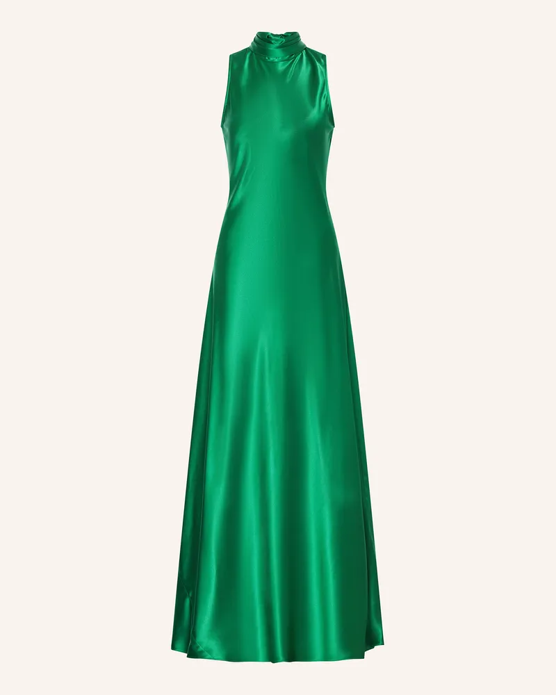 Reiss Schluppenkleid FAE aus Satin Dunkelgrün