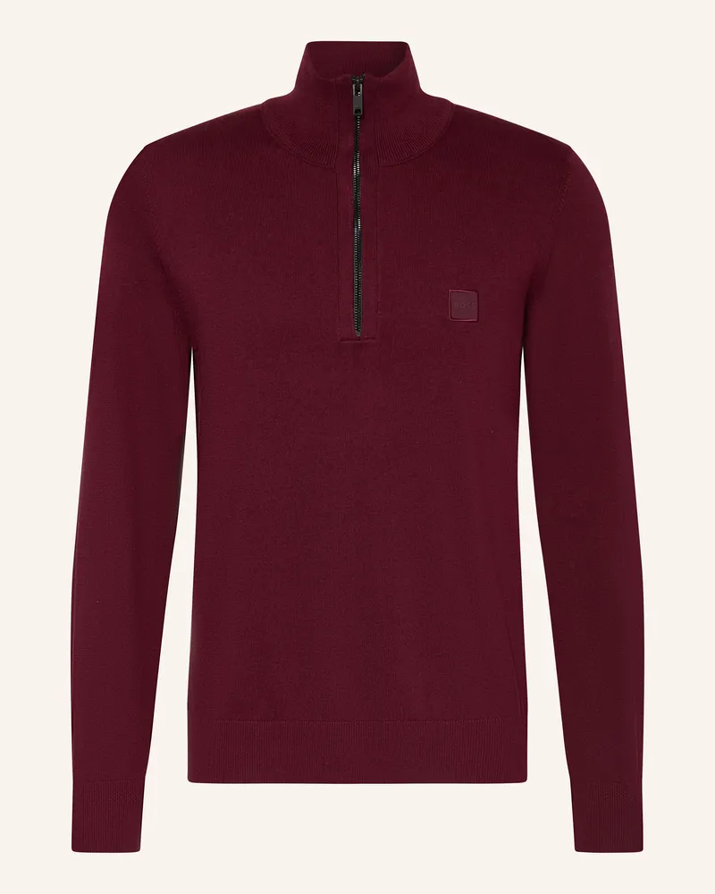 HUGO BOSS Troyer KANOBIX Dunkelrot