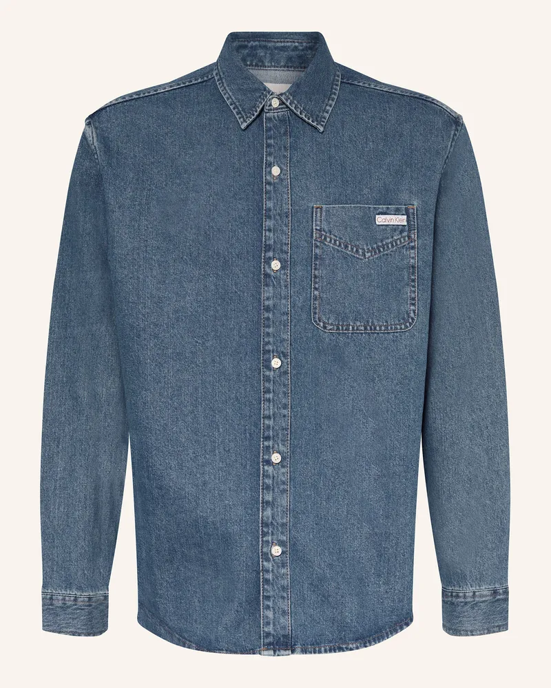 Calvin Klein Jeans-Overshirt blau Blau