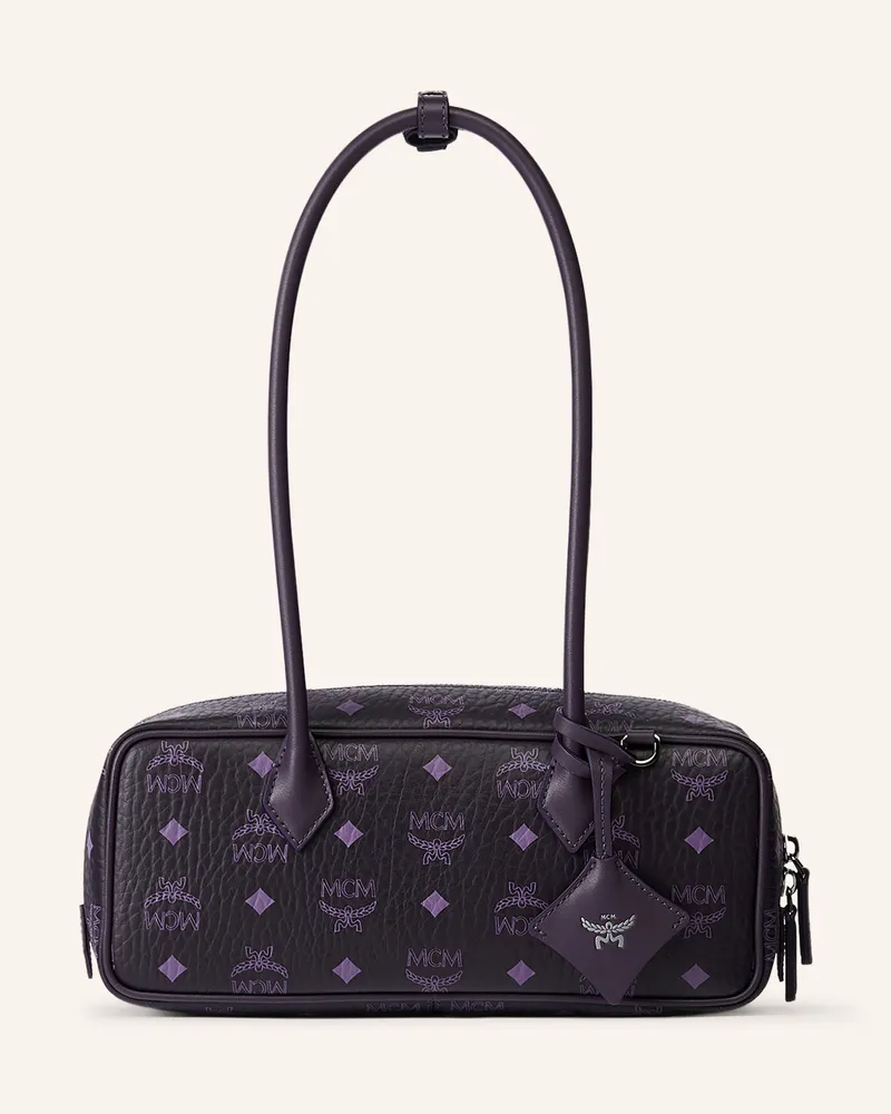 MCM Schultertasche Aren Small lila Dunkellila