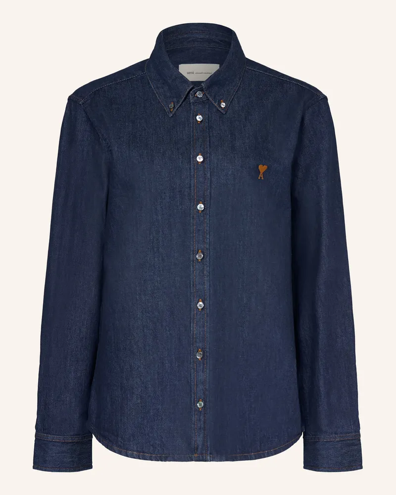 AMI Paris Jeansbluse Dunkelblau