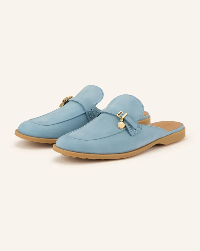 TOD'S Mules Hellblau