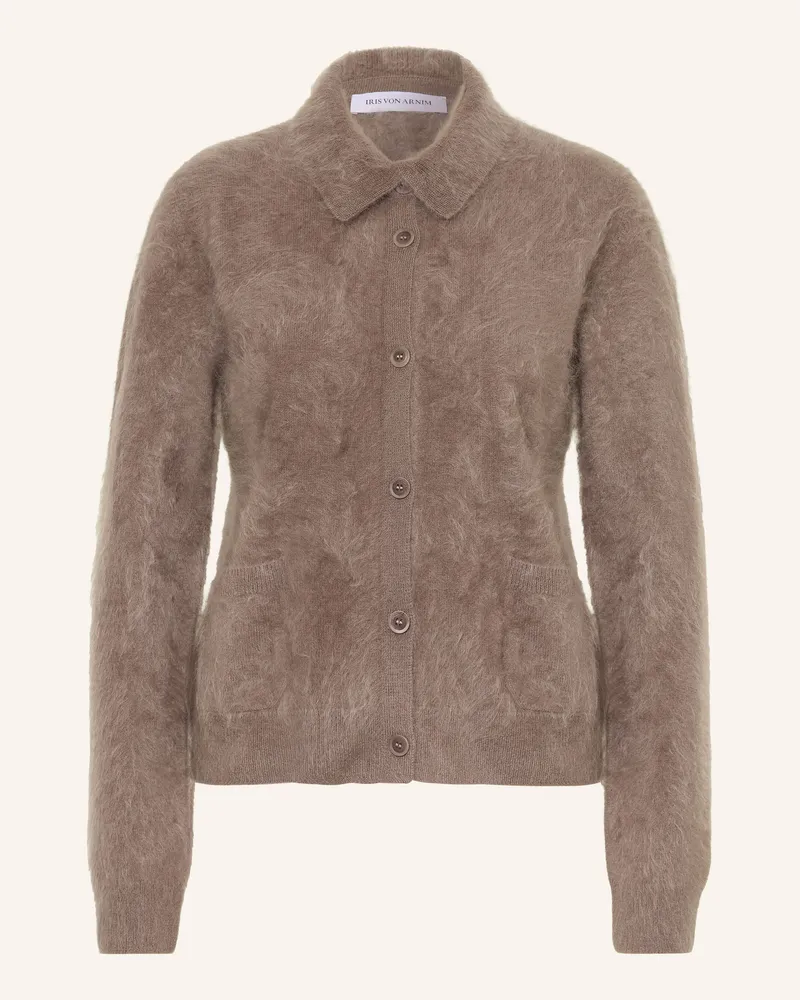 Iris von Arnim Strickjacke Elyn Aus Cashmere beige Taupe