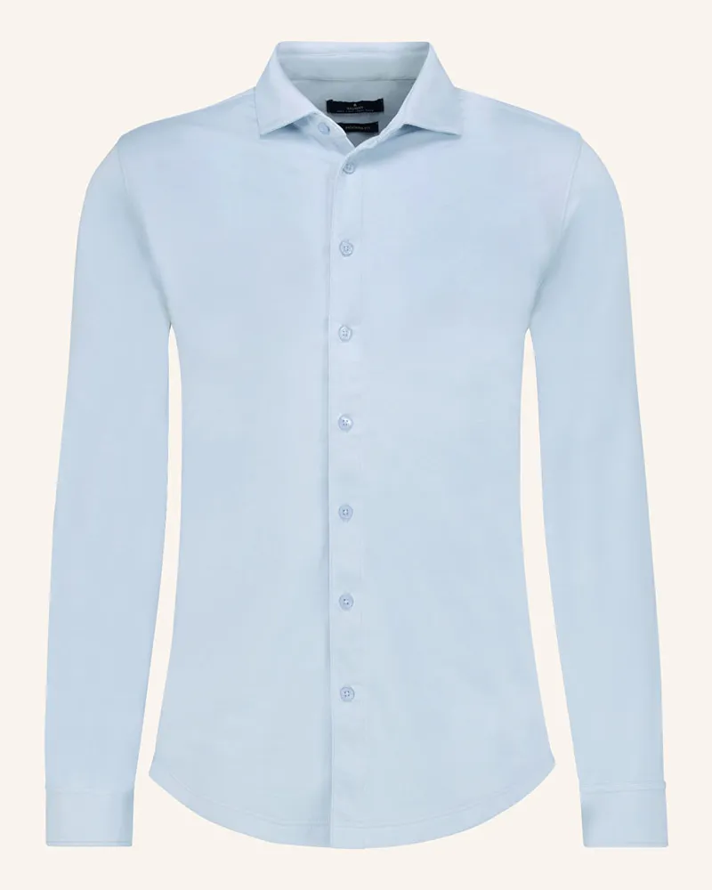 Ragman Hemd Modern Fit Hellblau