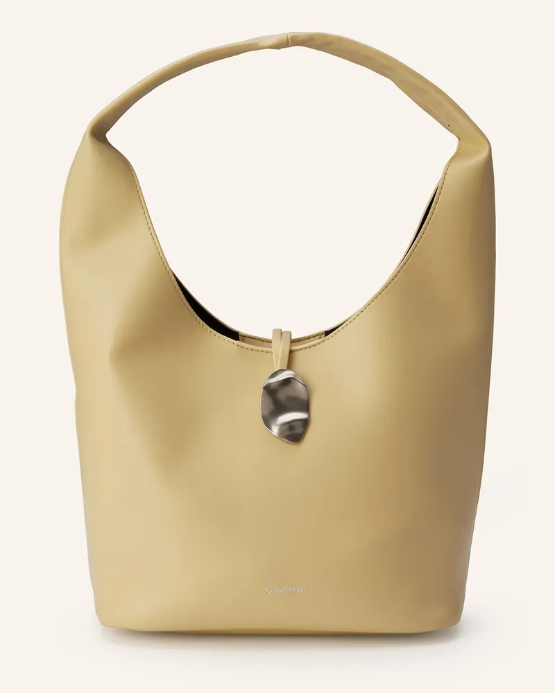 Calvin Klein Hobo-Bag SMALL mit Pouch Hellgelb