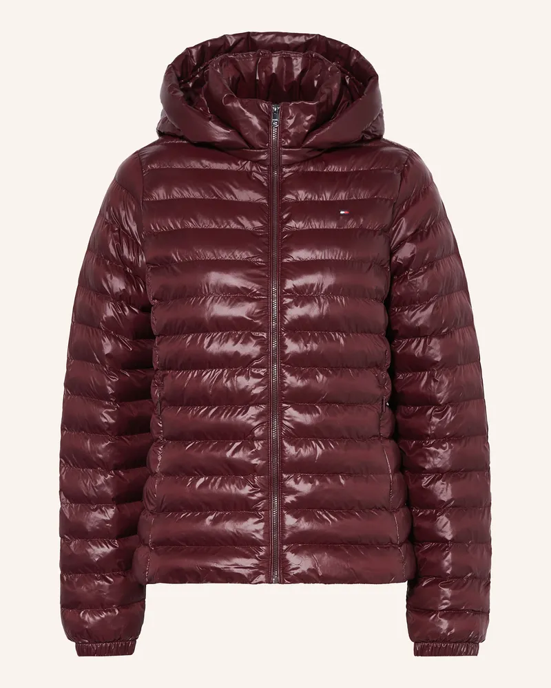 Tommy Hilfiger Steppjacke mit abnehmbarer Kapuze Dunkelrot