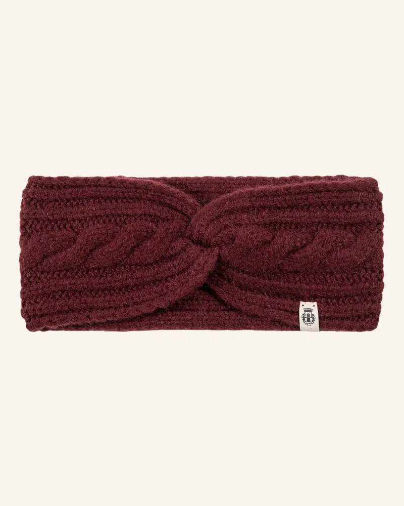Roeckl Cashmere-Stirnband CABLED CHARM Dunkelrot