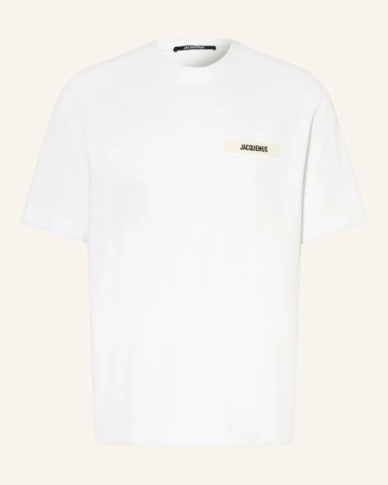 Jacquemus T-Shirt Le Tshirt Gros Grain weiss Weiss