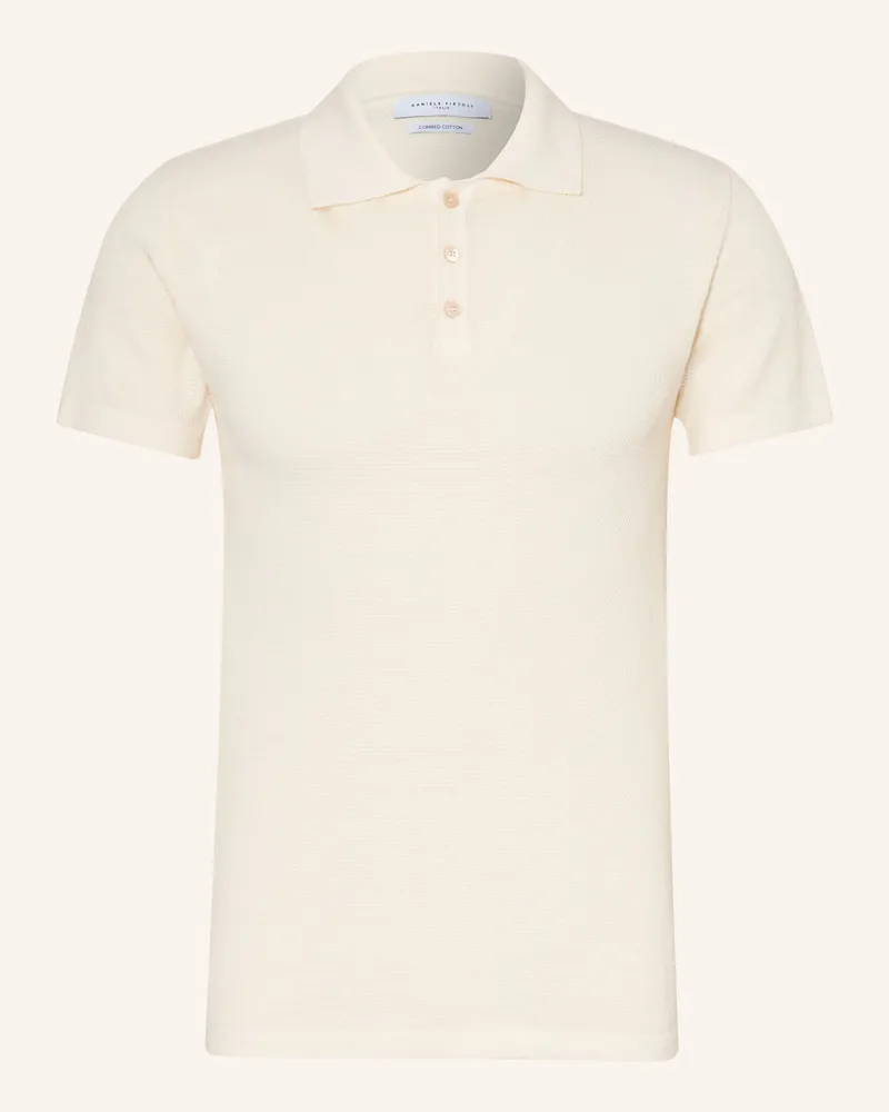 Daniele Fiesoli Strick-Poloshirt Creme