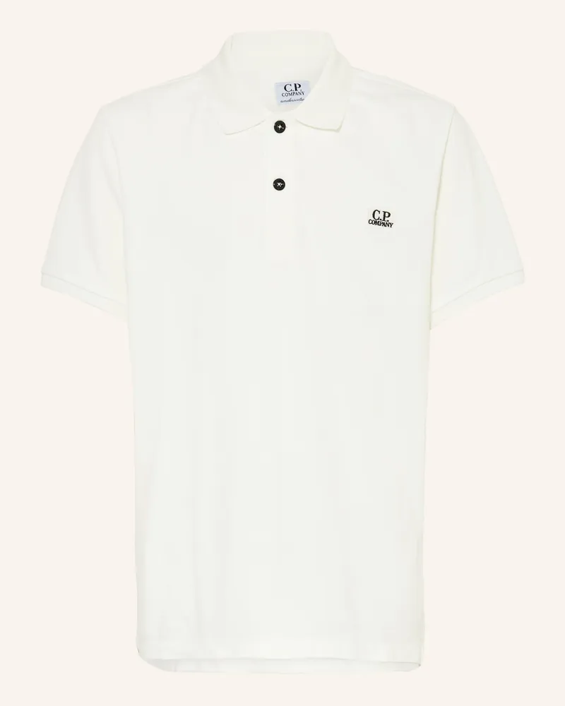 C.P. Company Piqué-Poloshirt Weiss