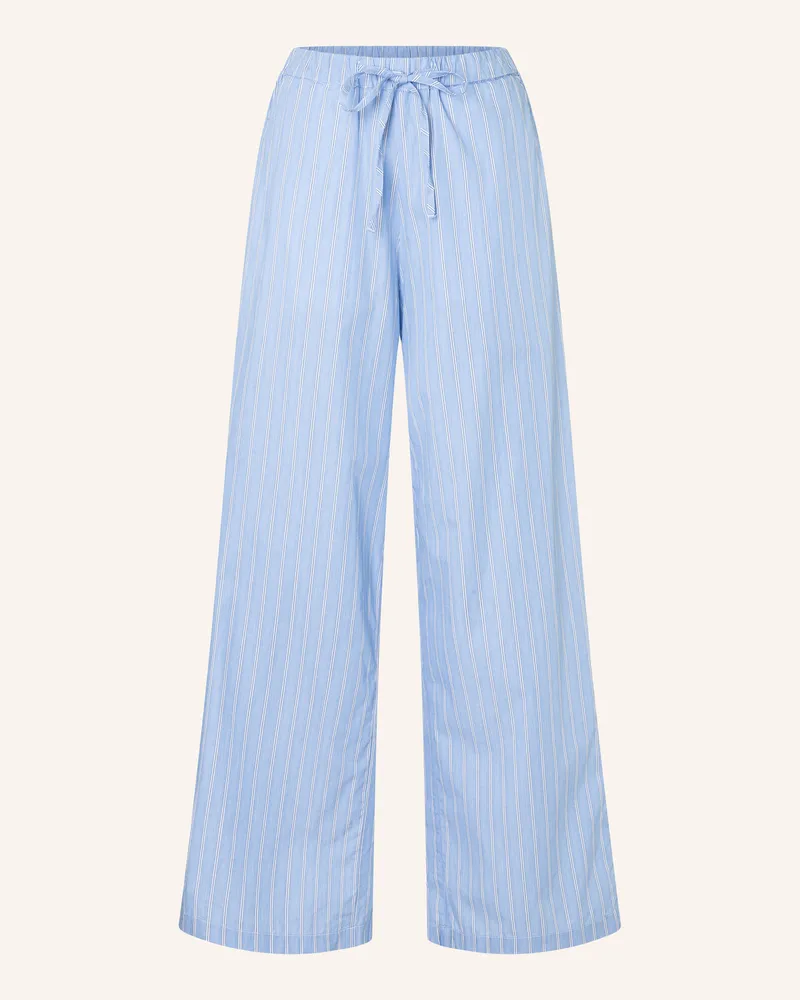 THE.NIM Hose Woman String Pants Cotton blau Hellblau