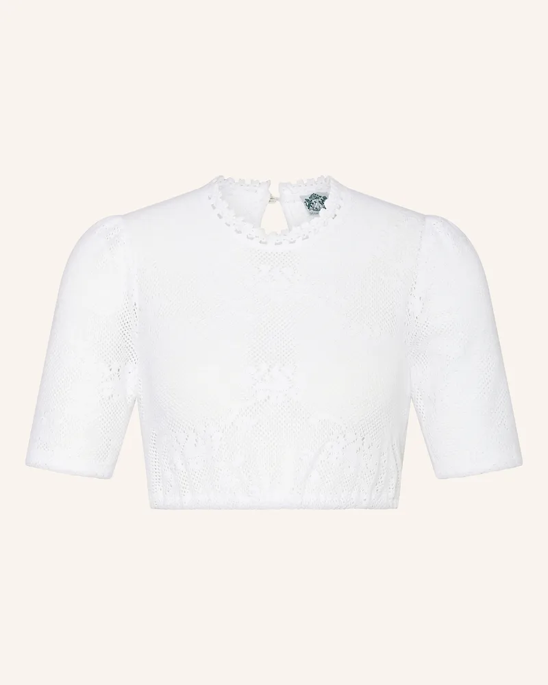 Hammerschmid Dirndlbluse DIANA aus Spitze Weiss