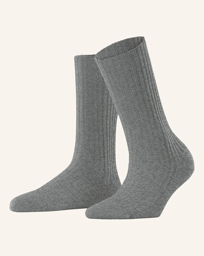 Falke Strümpfe Cosy Wool Boot Mit Merinowolle grau 3390