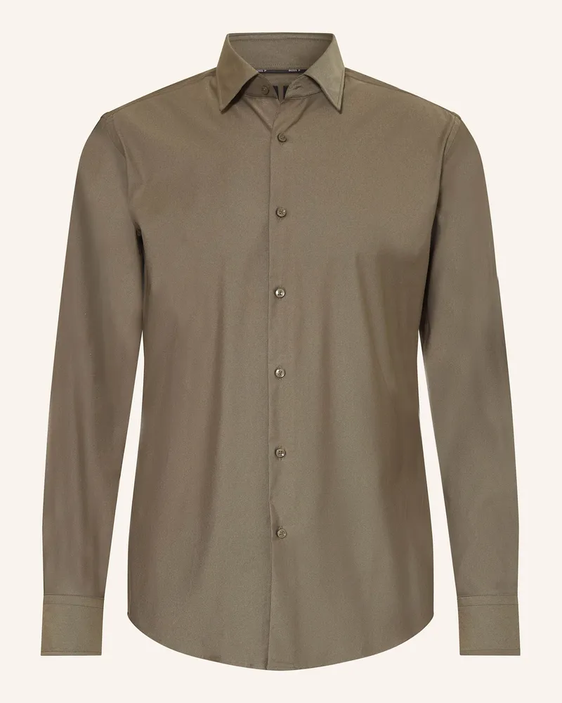 HUGO BOSS Hemd HANK Slim Fit Khaki