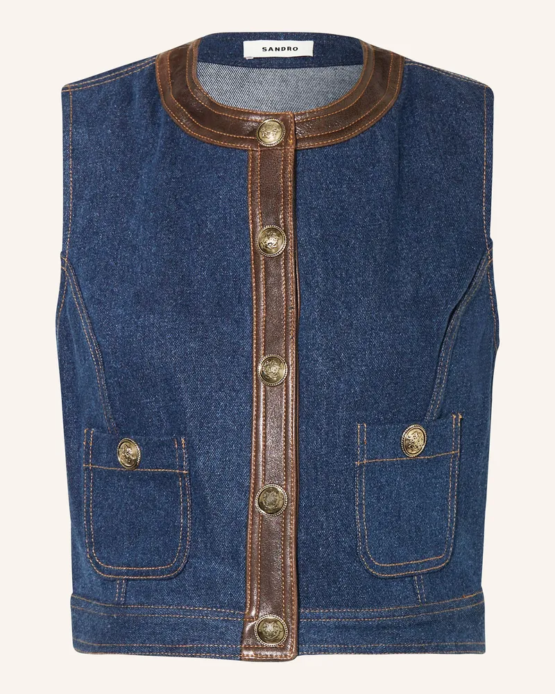 Sandro Jeansweste Blau