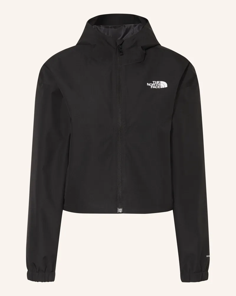 The North Face Regenjacke QUEST MONO CROPPED Schwarz