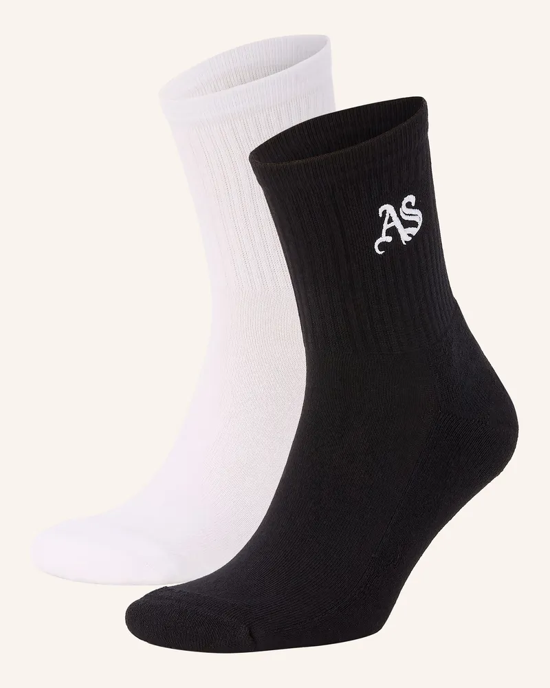 AllSaints 2er-Pack Socken JOSS GOTHIC Schwarz