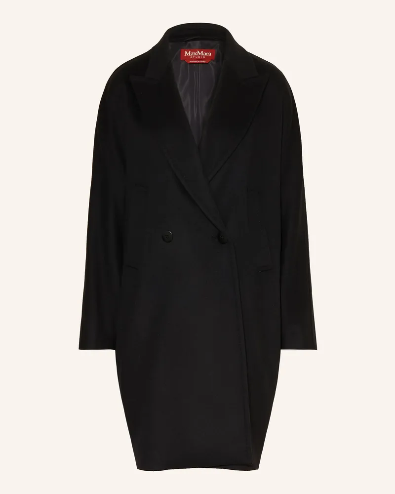 Max Mara Wollmantel Mastro schwarz Schwarz