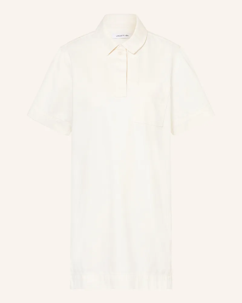 Lacoste Jeanskleid Creme