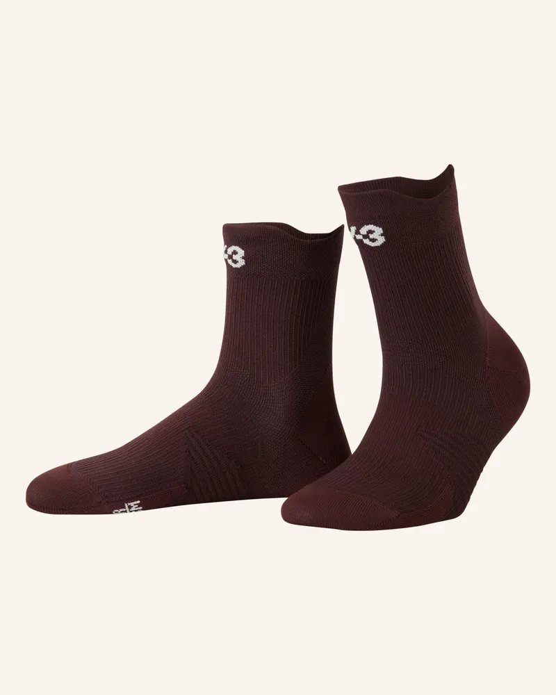 Y-3 Laufsocken Y-3 Run rot Dunkelrot