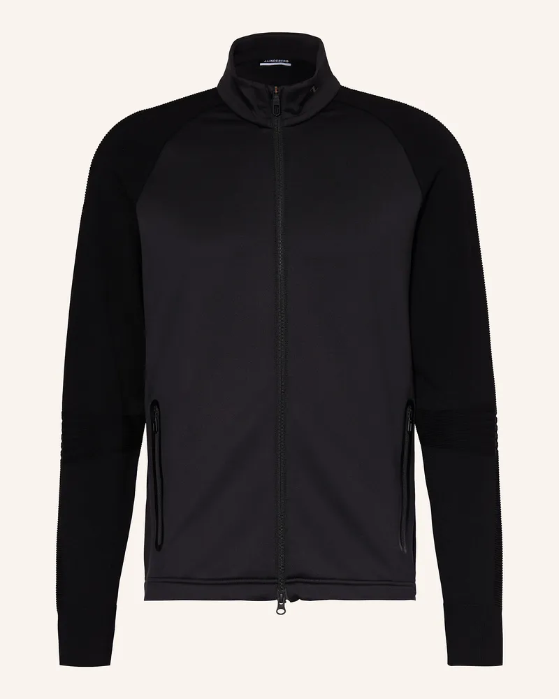 J.Lindeberg Midlayer-Jacke Im Materialmix schwarz Schwarz
